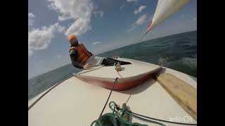 Sunfish Sailing 2 Outrunning Flies on Lake Superior [upl. by Gould549]