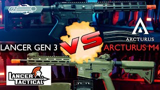 BATTLE OF M4s  Arcturus NY02CQ VS Lancer Tactical Gen 3 LT32  Airsoft GI [upl. by Allemahs]