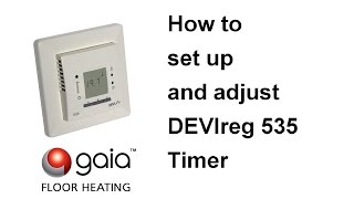 How to set up and adjust DEVIreg 535 Timer [upl. by Annoyed]