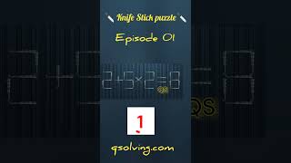 knife🔪 stick puzzle episode 01  quiz iq [upl. by Yarod]