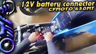 Wire 12v onto battery  CFMOTO 450MT [upl. by Heffron]