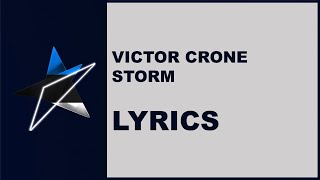 VICTOR CRONE  STORM  LYRICS Estonia  Eurovision 2019 [upl. by Janka]