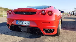 Ferrari F430 with Straight Pipes F1 KILLER SOUNDS [upl. by Odey]