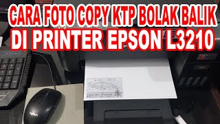 cara foto copy ktp bolak balik di printer epson l3210 [upl. by Petrick]