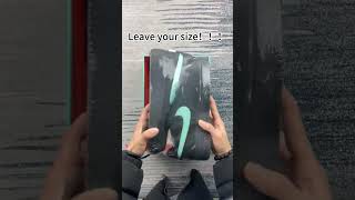 air force 1 black greenleave your sizeshort sneakerhead unboxing getmyplug [upl. by Annoed]