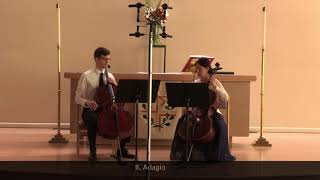 Opus 4 Studios Julie ChoNathan Harrenstein cellists Sonata for 2 Cellos in G  JB Barrière [upl. by Enifesoj]