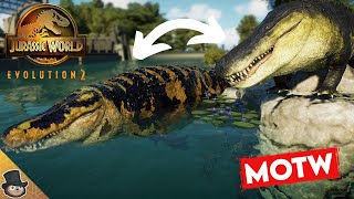 AMPHIBIOUS Alligatorid New Species Sort Of  Jurassic World Evolution 2 Mods [upl. by Ivette]