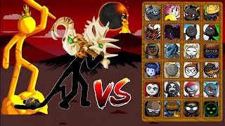 Insane Super Bosses Savage Vs All Tournament Characters  Hacker exe  Stick War Legacy [upl. by Ballou]