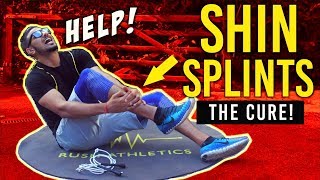 HOW TO CURE SHIN SPLINTS FAST Quick amp Easy Treatment You Should Be Doing [upl. by Lynad]