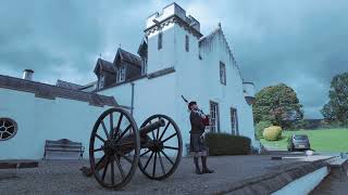 Scotlands Blair Castle Piper  quotHighland Cathedralquot [upl. by Zaremski]