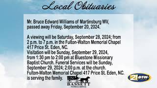 Obits for September 26 2024 [upl. by Wylma]