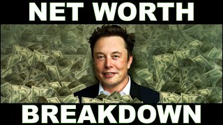 ELON MUSK  Net Worth Breakdown 2024 [upl. by Ynitsed]