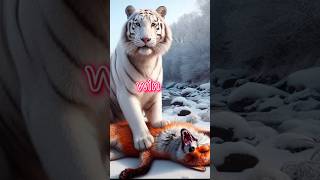 The Majestic Showdown White Tiger and the World’s White Wonders😱shorts short [upl. by Aitsirk557]