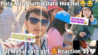 Kitti cute he 😍  Russian reaction 👀  flirting with girls  how to propose a girl  Agra ka yogesh [upl. by Eiram]