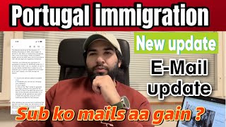 Portugal Email New Update  AIMA ny sub ko emails bhaj di   Portugal immigration [upl. by Rollecnahc]