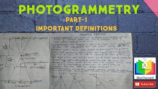 PHOTOGRAMMETRY PART1 Definitions [upl. by Zantos]