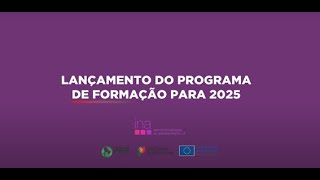 Programa de Formação para 2025 do INA [upl. by Hinkle]