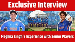 Meghna Singhs Experience with Senior Players Exclusive Interview  Indian Cricketer [upl. by Reprah]