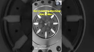 Nut Crimping Machine How It Works machining cnc machine automobile shortsvideo shorts trend [upl. by Macdonald756]