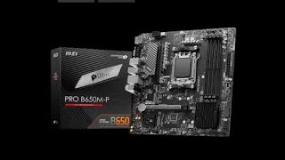 MSI PRO B650MP AM5 MICROATX MOTHERBOARD NEW PC SETUP [upl. by Oderf982]