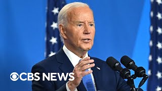 Biden doing more damage control as calls for him to drop out continue [upl. by Ernie]