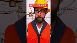 NEW WORKERS adamrose construction funny reaction [upl. by Peppard]