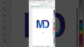 Logo in CorelDRAW X7 [upl. by Borlow97]