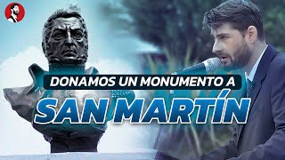 ¡HACIENDO PATRIA 🇦🇷  El Presto donó un monumento a San Martín en Villa Yacanto Córdoba [upl. by Fitzpatrick]