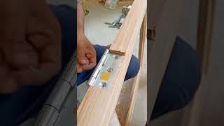 hinges fittingwindow hinges installationshorts hingeswoodworkrjsubscribe [upl. by Gibbons434]