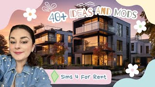 40 Sims 4 for Rent Mods amp Build Ideas  Amenities Apartments Townhouses and more [upl. by Dunseath883]