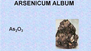 ARSENICUM ALBUM  ΑΝΤΙΜΕΤΩΠΙΣΗ ΟΞΕΩΝ ΚΑΤΑΣΤΑΣΕΩΝ ΜΕ ΟΜΟΙΟΠΑΘΗΤΙΚΗ [upl. by Conard303]