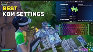 Best KBM settings for fortnitePS5XBOCPC🧩 [upl. by Ahsinot]