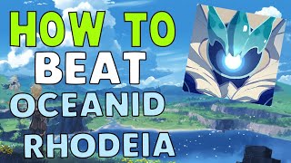 How to EASILY beat Oceanid Rhodeia of Loch in Genshin Impact  Free to Play Friendly [upl. by Morell405]