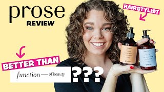 HAIRSTYLIST Prose Review 👉🏻 Best Custom Hair Care Function of Beauty Comparison [upl. by Stone]