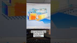 Wind Load Simulation Robot Structure Analysis Professional bim engineering design viral song [upl. by Atteuqehs]