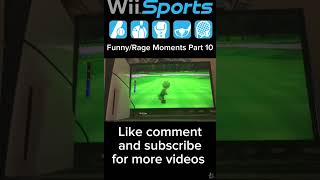 My Wii Sports RageFunny moments Part 10 golf ragemoments shorts [upl. by Aguayo755]