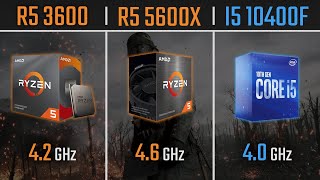 Ryzen 5 3600 vs Ryzen 5 5600X vs I5 10400F  1080P 1440P and 4K Benchmarks [upl. by Wake]