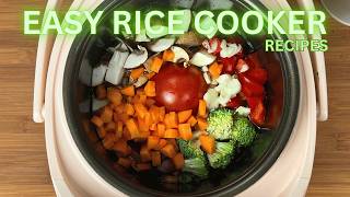 Vegan Rice Cooker Recipes For Weight Loss Meal Prep [upl. by Grewitz340]