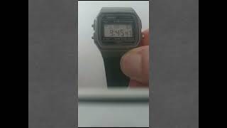 Come Regolare Ora Orologio Casio F91W [upl. by Linzer]