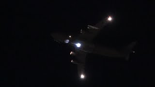 Midnight C5M Super Galaxy flyover [upl. by Nayarb]