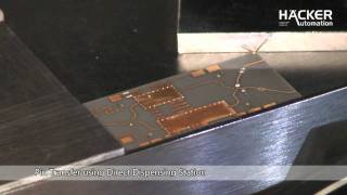 Pin Transfer of Solder Paste and Pick  Place of SMD components on PCB [upl. by Wagshul]