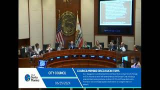 Santa Monica City Council Meeting June 25 2024 [upl. by Amaerd641]