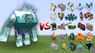 Mutant Frozen Zombie vs All Minecraft Bosses in Minecraft Mob Battle [upl. by Igig320]