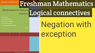 Freshman mathematics Logical connectives in amharicFresh mathematics proportional logic in Amharic [upl. by Nocaed]