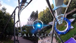 Galactica 4K MultiAngle On Ride POV  Alton Towers Resort [upl. by Chitkara]