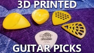 I Tested 3D Printed Guitar Picks [upl. by Cilka295]