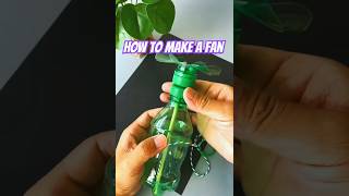 How to make a Fan from Plastic bottles diy shorts youtubeshorts viralvideo fanart [upl. by Asher]