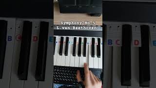 How To Play Symphony No5 on Piano EASY [upl. by Wehner665]