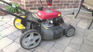 Honda Blackmax GCV160 Lawnmower Drill Electric Start [upl. by Azil694]