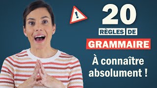 20 règles de grammaire SIMPLES à connaître ABSOLUMENT [upl. by Kera]